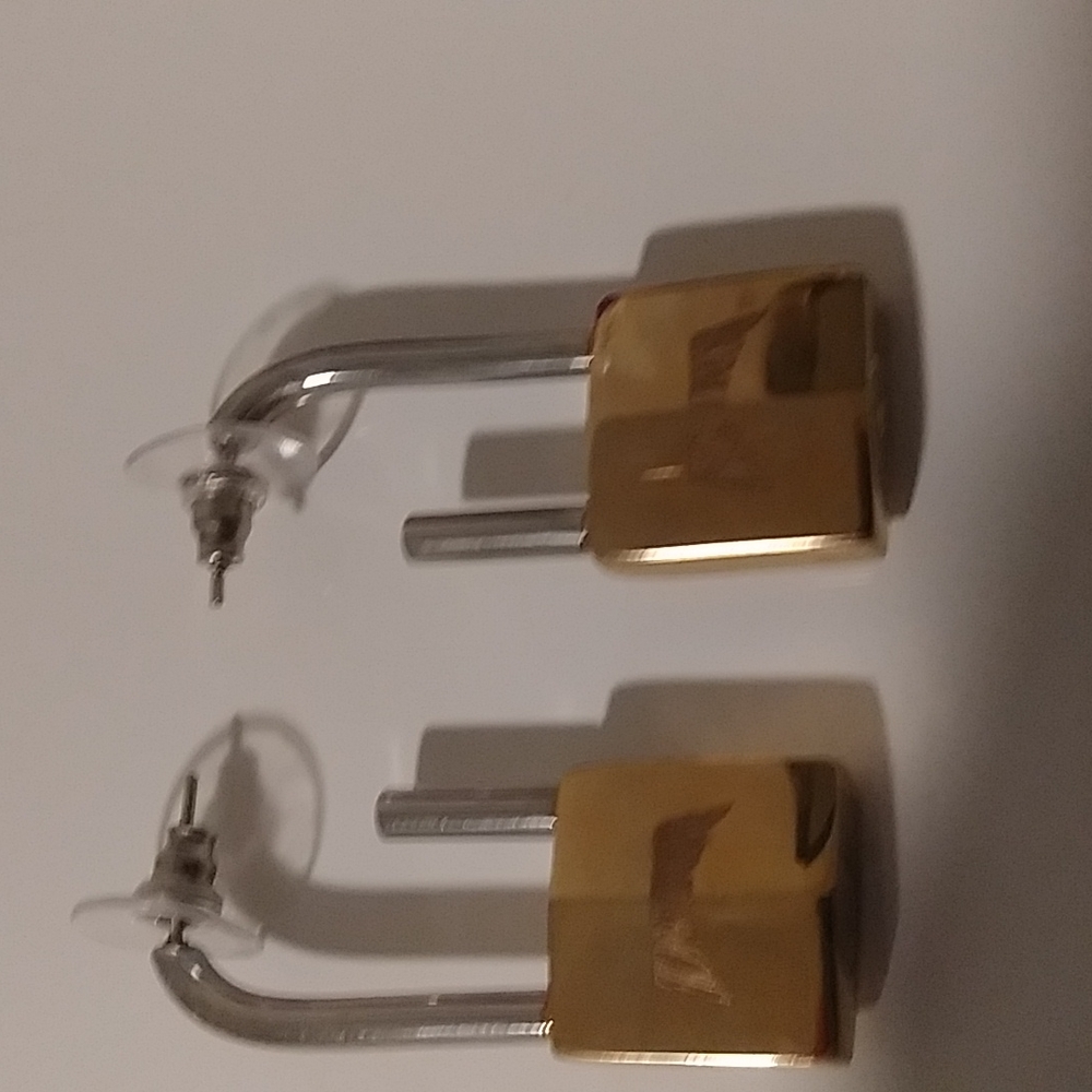 Rare-Romance padlock earrings